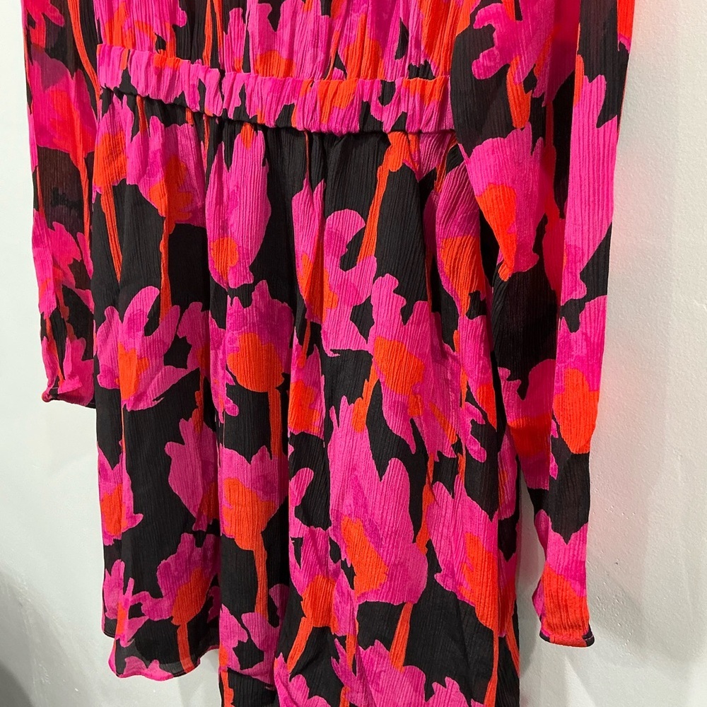NWOT Jason Wu Cutout Gathered Floral-Print Crepon Mini Dress - Picture 7 of 9
